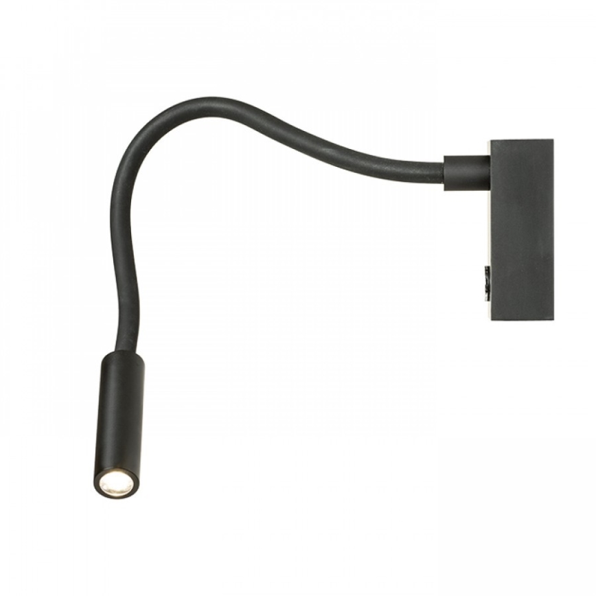 RED - Design Rendl - R10541 - Ευέλικτο φωτιστικό LED AIM LED/3W/230V μαύρο