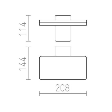 RED - Design Rendl - R11947- LED Εξωτερικό φωτιστικό τοίχου RINA LED/12W/230V IP65