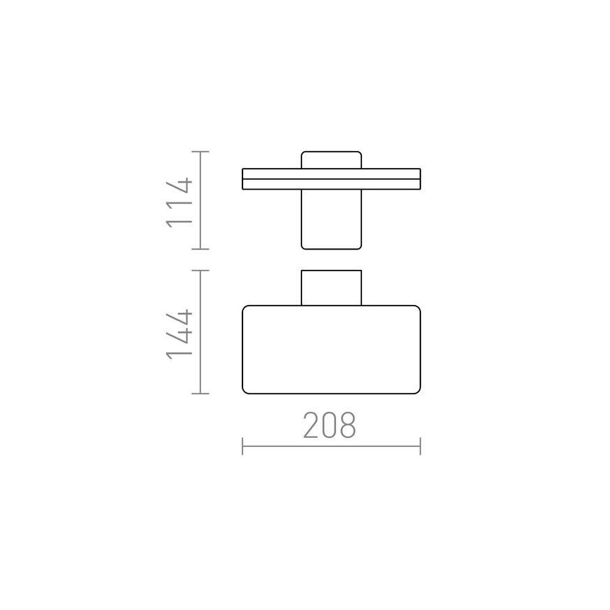 RED - Design Rendl - R11947- LED Εξωτερικό φωτιστικό τοίχου RINA LED/12W/230V IP65
