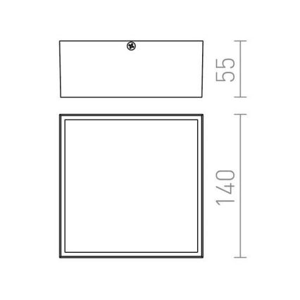 RED - Design Rendl- R11967 - LED Φωτιστικό οροφής εξωτερικού χώρου BONO LED/4W/230V IP54