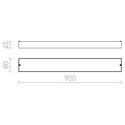 RED - Design Rendl - R11996 - LED Επιτοίχιο φωτιστικό μπάνιου MARINA LED/14W/230V IP44