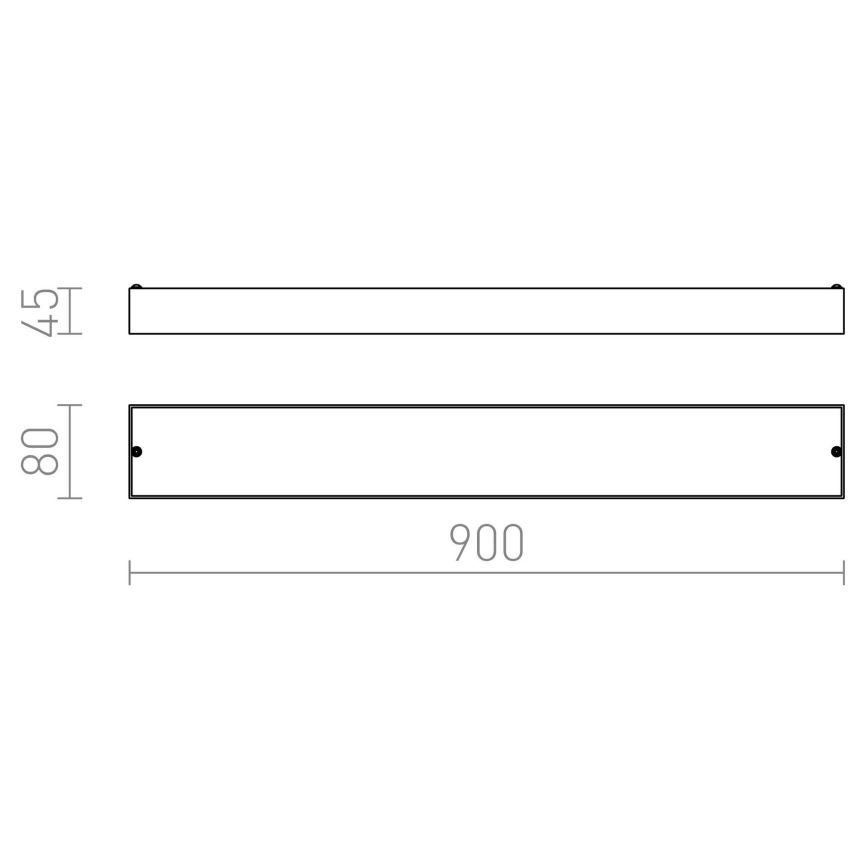 RED - Design Rendl - R11996 - LED Επιτοίχιο φωτιστικό μπάνιου MARINA LED/14W/230V IP44
