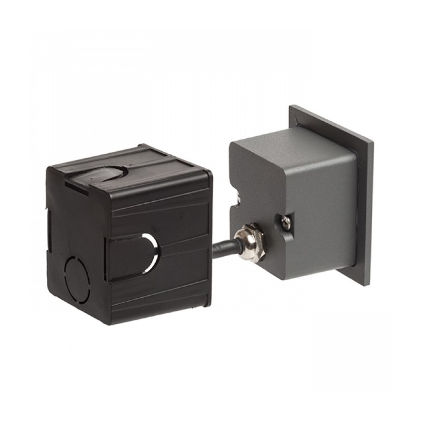 RED - Design Rendl - R12015 - Εντοιχιζόμενο φωτιστικό LED εξωτερικού χώρου TESS LED/3W/230V IP54 ανθρακί