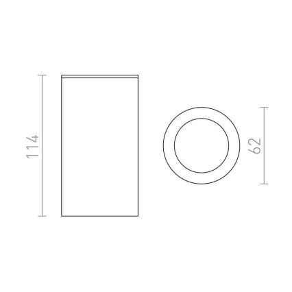 RED - Design Rendl - R12043 - Σποτ MOMA 1xGU10/35W/230V λευκό