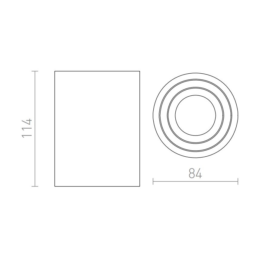 RED - Design Rendl - R12044 - Σποτ MOMA 1xGU10/35W/230V λευκό