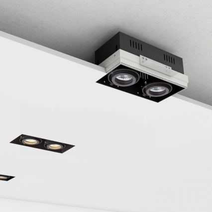RED - Design Rendl - R12053 - Χωνευτό φωτιστικό ELECTRA 2xGU10/50W/230V