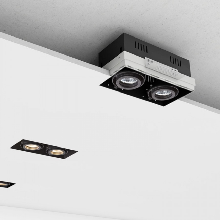 RED - Design Rendl - R12053 - Χωνευτό φωτιστικό ELECTRA 2xGU10/50W/230V