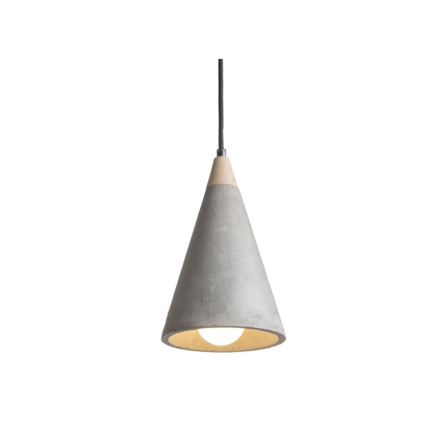 RED - Design Rendl - R12380 - Πολύφωτο κρεμαστό HEIDI 1xE27/28W/230V μπετόν/ξύλο