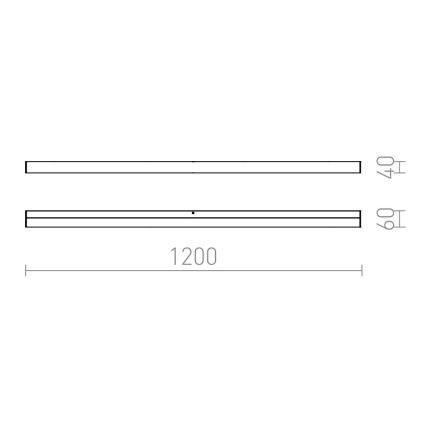 RED - Design Rendl - R12405 - LED Φωτισμός καθρέφτη μπάνιου LEVIA LED/24W/230V IP44