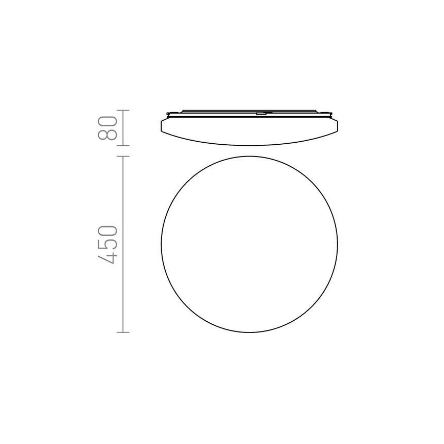 RED - Design Rendl - R12433 - LED Φωτιστικό οροφής SEMPRE LED/36W/230V στρογγυλό