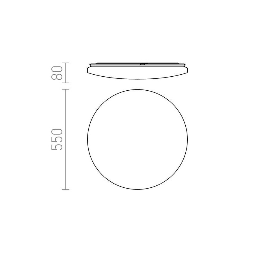RED - Design Rendl - R12434 - LED Φωτιστικό οροφής SEMPRE LED/56W/230V στρογγυλό