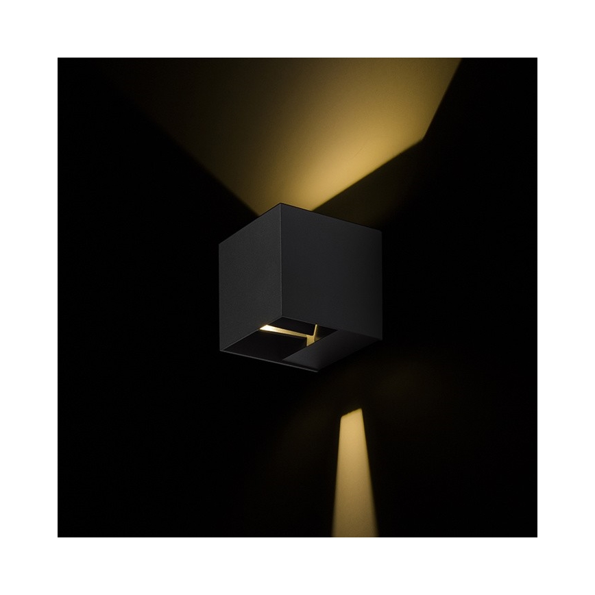 RED - Design Rendl - R12557 - LED Εξωτερικό φωτιστικό τοίχου CARRE 2xLED/3W/230V IP54