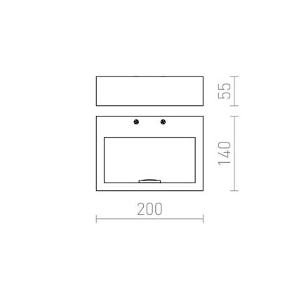 RED - Design Rendl - R12595 - LED Φωτιστικό τοίχου NEMAN LED/10W/230V