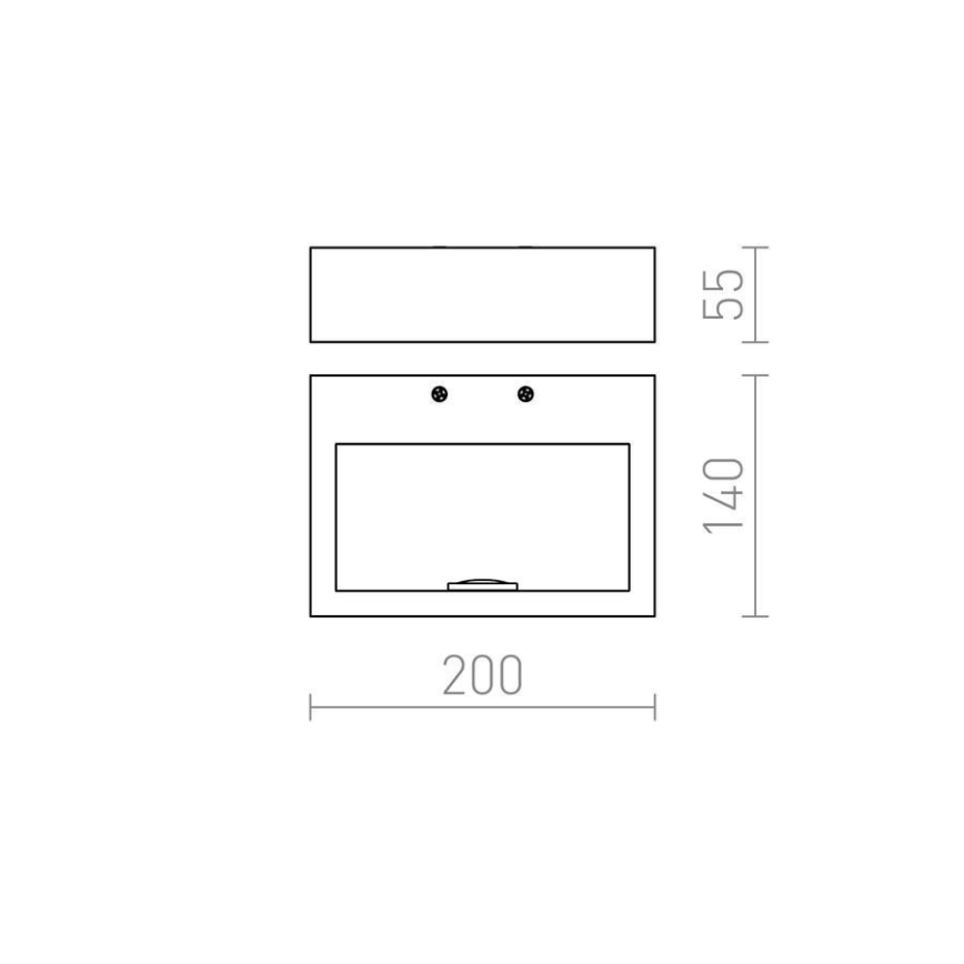 RED - Design Rendl - R12595 - LED Φωτιστικό τοίχου NEMAN LED/10W/230V