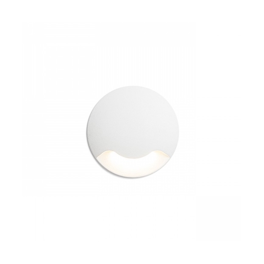 RED - Design Rendl - R12613 - LED Εξωτερικό εντοιχιζόμενο φωτιστικό KICK LED/1W/230V IP54