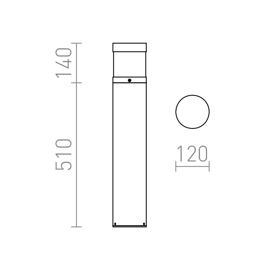 RED - Design Rendl - R12626 - Λάμπα LED εξωτερικού χώρου ABAX LED/15W/230V IP54 ανθρακί