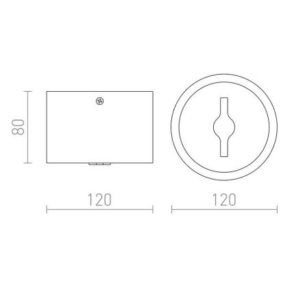 RED - Design Rendl - R12633 - LED Dimmable σποτ KELLY LED/15W/230V λευκό