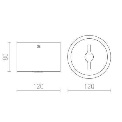 RED - Design Rendl-R12634 - LED Dimmable σποτ KELLY 15W/230V μαύρο