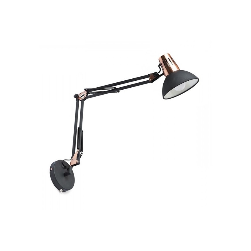 RED - Design Rendl - R12651 - Φωτιστικό τοίχου ANTE 1xE27/28W/230V μαύρο