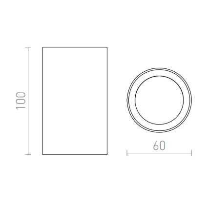 RED - Design Rendl - R12667 - Σποτ GAYA 1xGU10/35W/230V λευκό