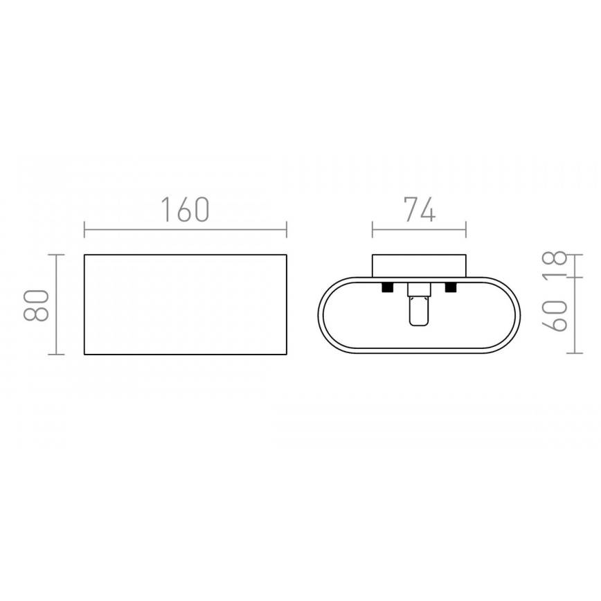 RED - Design Rendl - R12743 - Wall light MARIO 1xG9/33W/230V
