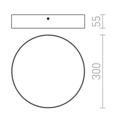 RED - Design Rendl - R12845 - LED Φωτιστικό οροφής LARISA LED/30W/230V καφέ