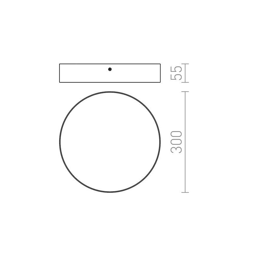RED - Design Rendl - R12845 - LED Φωτιστικό οροφής LARISA LED/30W/230V καφέ