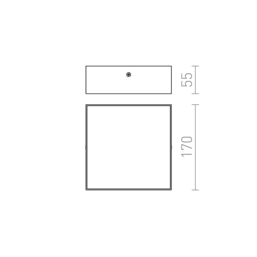 RED - Design Rendl - R12848 - LED Φωτιστικό οροφής LARISA LED/15W/230V λευκό