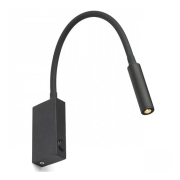 RED - Design Rendl - R12945 - Εύκαμπτο φωτιστικό LED EKE LED/3W/230V μαύρο