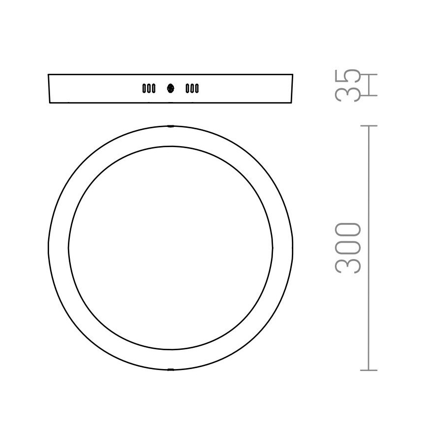 RED - Design Rendl - R12973 - LED Φωτιστικό οροφής SOCORRO LED/24W/230V