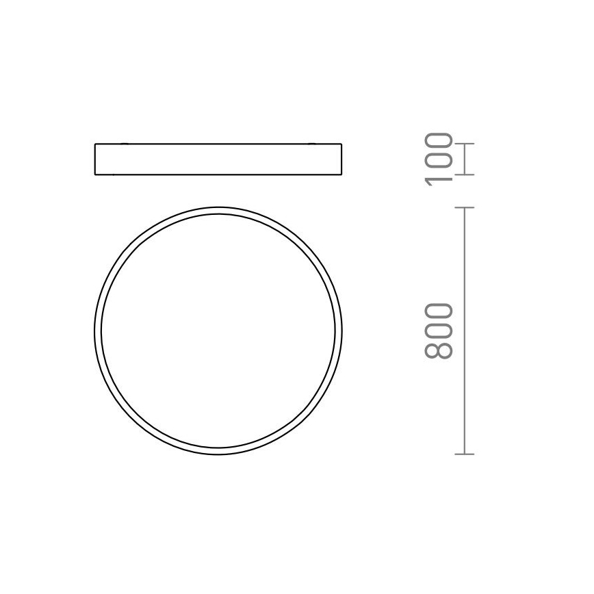 RED - Design Rendl - R13334 - LED Φωτιστικό οροφής MEZZO LED/100W/230V λευκό