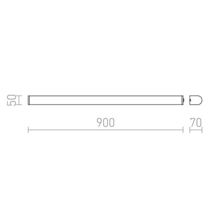 RED - Design Rendl - R12902 - Φωτιστικό μπάνιου LED για καθρέφτη CORAZON LED/20W/230V IP44