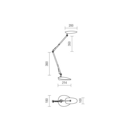 Redo 01-1036 - Επιτραπέζια λάμπα LED KEPLER VEIOZA LED/6.5W/230V