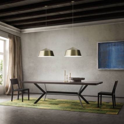 Redo 01-1102 - Κρεμαστό φωτιστικό οροφής AYLA 1xE27/42W/230V διάμετρος 56 cm χρυσό
