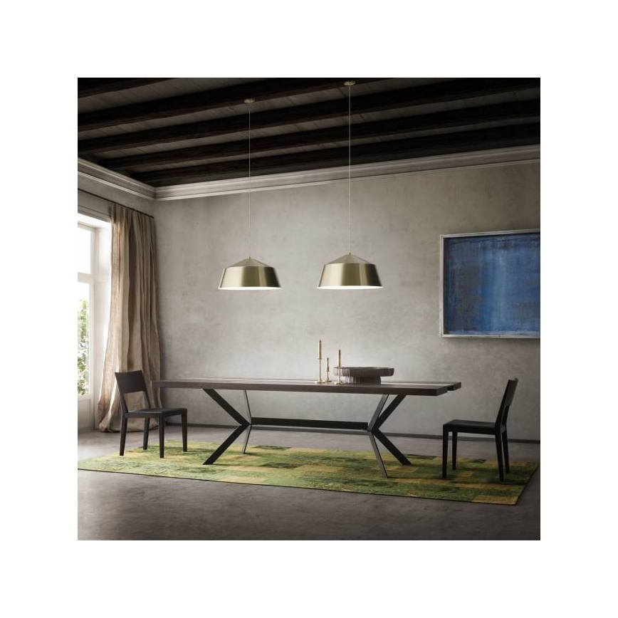 Redo 01-1102 - Κρεμαστό φωτιστικό οροφής AYLA 1xE27/42W/230V διάμετρος 56 cm χρυσό