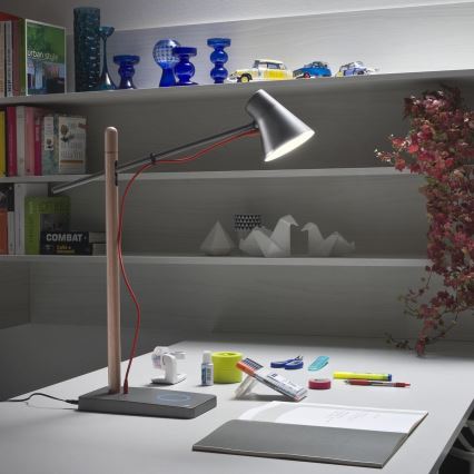 Redo 01-1119 - Επιτραπέζια λάμπα αφής dimming LED LED/5W/230V USB