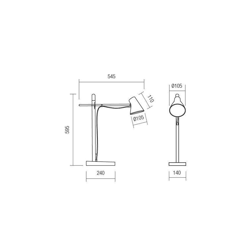 Redo 01-1119 - Επιτραπέζια λάμπα αφής dimming LED LED/5W/230V USB