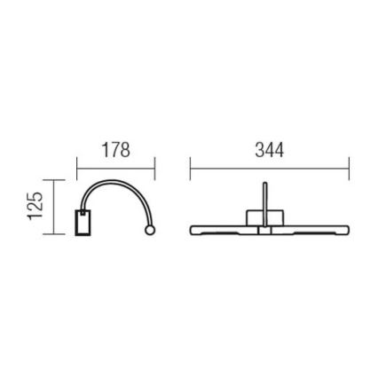 Redo 01-1135 - Φωτιστικό πίνακα LED KENDO LED/6W/230V 34,4 cm γυαλιστερό χρώμιο