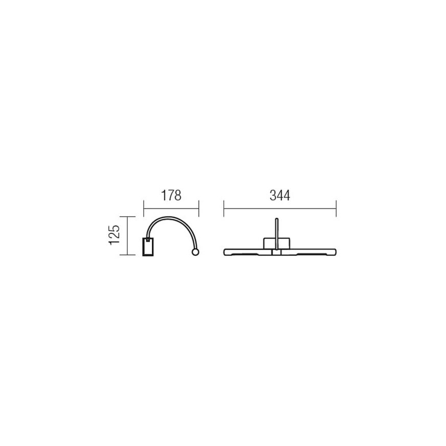 Redo 01-1135 - Φωτιστικό πίνακα LED KENDO LED/6W/230V 34,4 cm γυαλιστερό χρώμιο