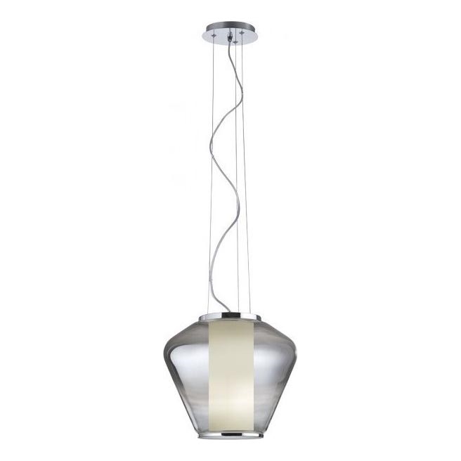 Redo 01-1140 - Κρεμαστό φωτιστικό οροφής FUSION 1xE27/42W/230V διάμετρος 38 cm γκρι