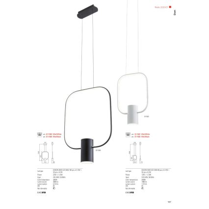 Redo 01-1226 - LED ρυθμιζόμενη επιτραπέζια λάμπα DOM LED/21W/230V λευκή