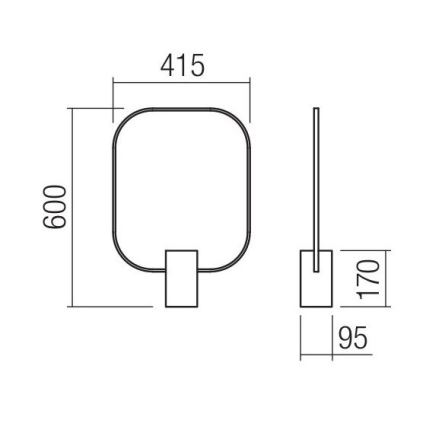 Redo 01-1227 - Ρυθμιζόμενο επιτραπέζιο φωτιστικό DOM LED/21W/230V, μαύρο