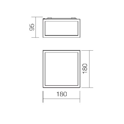Redo 01-1236 - LED φωτιστικό οροφής για μπάνιο EGO LED/12W/230V IP44 σε γυαλιστερό χρώμιο