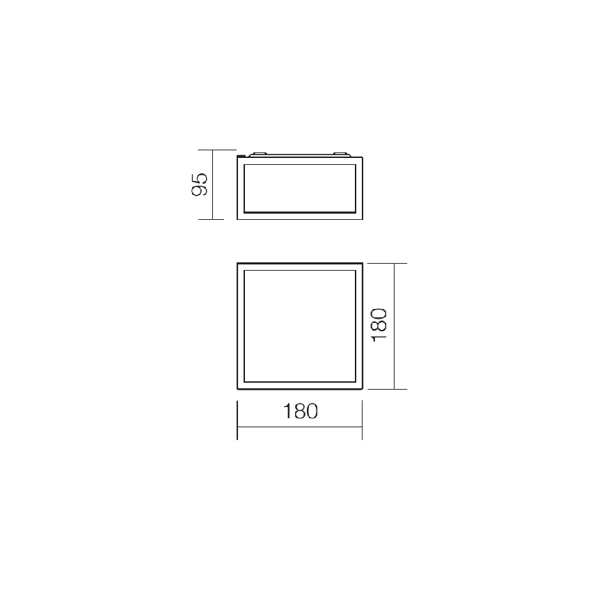 Redo 01-1236 - LED φωτιστικό οροφής για μπάνιο EGO LED/12W/230V IP44 σε γυαλιστερό χρώμιο