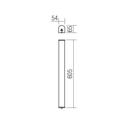 Redo 01-1392 - Φως τοίχου μπάνιου LED MARKER LED/10W/230V IP44