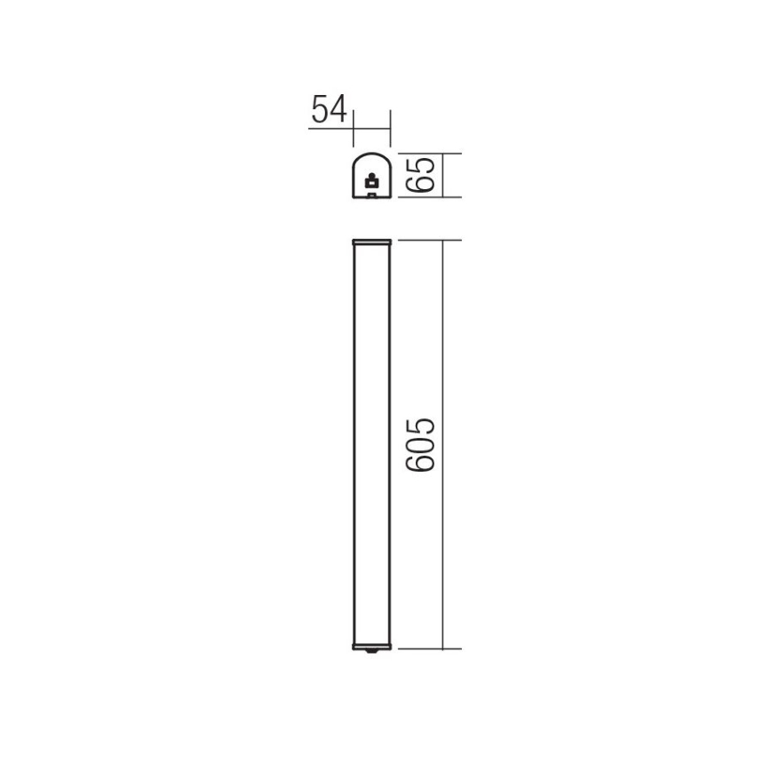 Redo 01-1392 - Φως τοίχου μπάνιου LED MARKER LED/10W/230V IP44