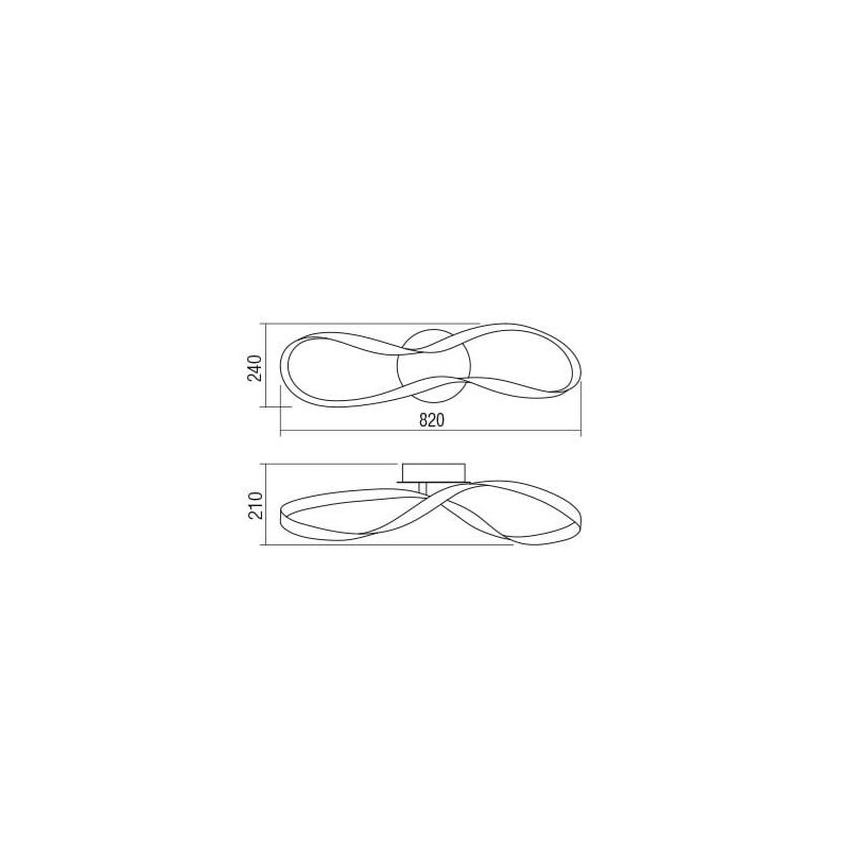 Redo 01-1414 - LED Dimmable φωτιστικό οροφής NUBO LED/40W/230V λευκό