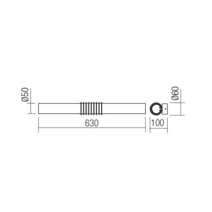 Redo 01-1431 - Φωτιστικό τοίχου LED AVANCE LED/14W/230V 63 cm λευκό