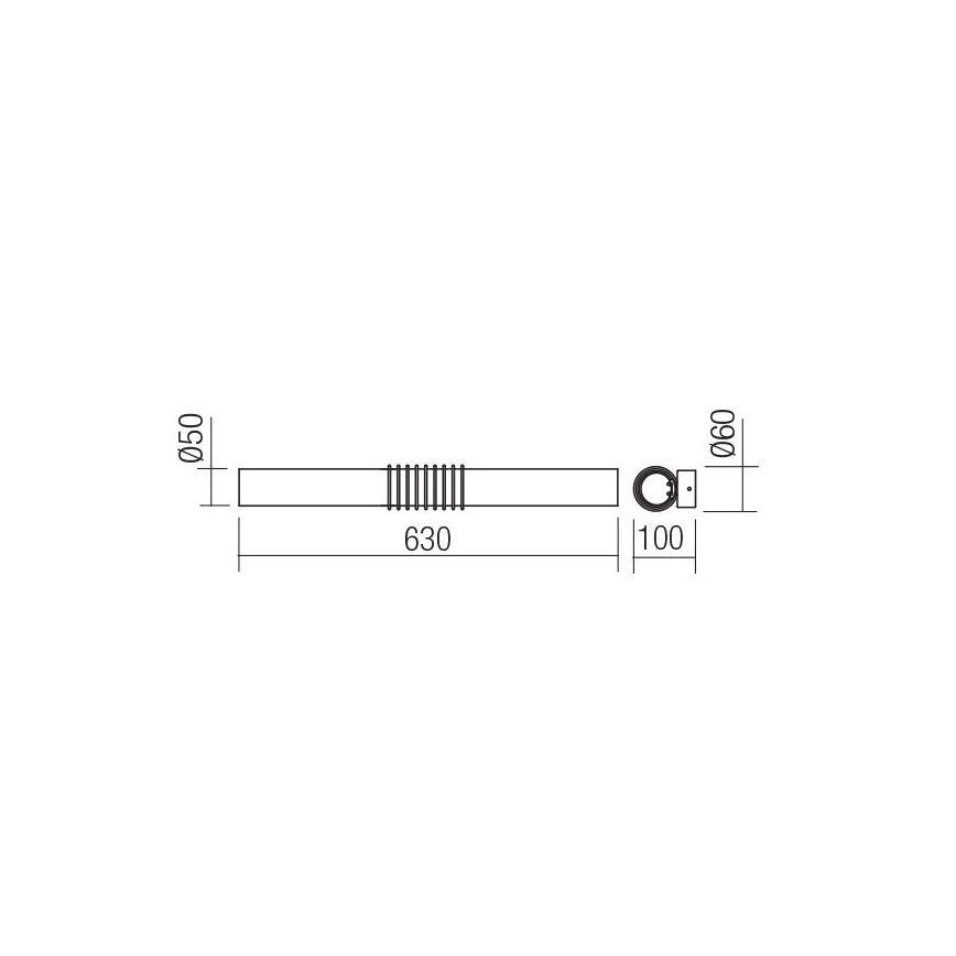 Redo 01-1431 - Φωτιστικό τοίχου LED AVANCE LED/14W/230V 63 cm λευκό
