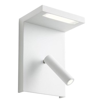 Redo 01-1499 - Φωτιστικό σποτ τοίχου LED AGOS LED/6W/230V + LED/3,2W USB λευκό